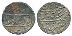 Alamgir II, Silver Rupee, 10.91g, Ahmednagar Farrukhabad Mint, AH 1169/3. Broad flan, Very