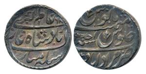 Alamgir II, Silver Rupee, 11.24g, Muradabad Mint, AH 1168/Ahd. Nice toning, Very Fine+, Sc