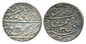 Shah Alam II, Silver Rupee, 11.22g, Shahjahanabad Mint, AH 1202/30 (year of turmoil). Very