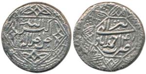 Akbar, Silver Rupee, 10.62g, Ahmedabad Mint, Allahu Akbar type, Ilahi 47, Month Tir, ornam