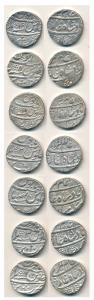 Hafiz Rehmat Khan, Silver Rupees (7), in the name of Alamgir II, Bareli Mint, AH 1167/Ahd,