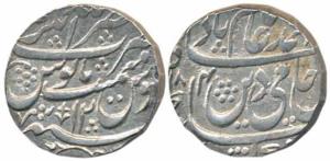 Nasrullah Nagar Mint, Silver Rupee, 11.20g, in the name of Shah Alam II, AH 1184/12. Extre