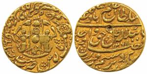 Wajid Ali Shah, Gold Asharfi, 10.63g, Lucknow Mint, AH 1268/5. Very Fine, Very Rare.