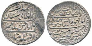 Jaswant Rao, Silver Nazarana Rupee, 14.67g, in the name of Muhammad Akbar II, AH 1222 (KM 
