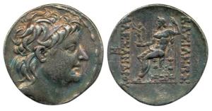 Seleucid, Alexander II Zabinas (128-122 BC), Silver Tetradrachm, 16.5g, Antioch Mint, obv.