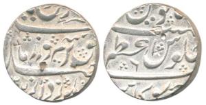 Farrukhsiyar, Silver Rupee, 11.28g, Azamnagar Gokak Mint, RY 6. About Extremely Fine, Scar