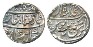 Ahmed Shah Bahadur, Silver Rupee, 11.30g, Dar-ul-Khilafat Shahjahanabad Mint, RY 2. Very F