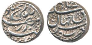 Akbar, Silver Rupee, 11.40g, Allahabad Mint, rebellion issue of Jahangir. About Extremely 
