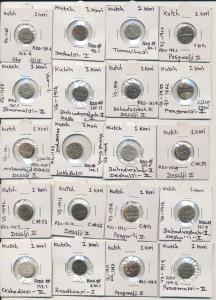 Assorted lot of Silver Kori (20), numerous rulers Tamachji, Raydhanji I, Desalji I, Lakhpa