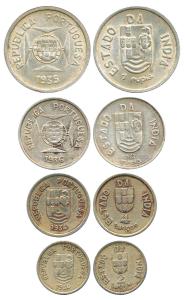 Silver Rupia and ½ Rupia, 1935 and 1936; Cupro-Nickel 2 and 4 Tangas. Very Fine+ to Extrem