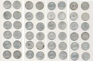 Victoria Queen / Empress, Silver Rupee (24), 1875, 1876 (2), 1877 (2), 1878, 1879, 1880, 1