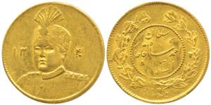 Iran, Sultan Ahmed Shah, Gold Toman, 2.81g, AH 1340, (KM 1074). Very Fine+, Scarce.