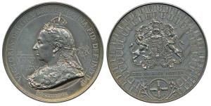 Queen Victoria, Silver Medal, Diamond Jubilee, 1837-1897, jubilee head bust of Victoria, c