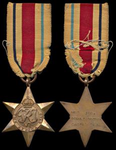 Copper Medal, Africa Star awarded to 1769 Sepoy Abdul Wahid Khan, Rampur State Forces, wit