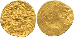 Chalukyas of Kalyana, Jayasimha II Jagadekamalla (AD 1015-1043), Gold Pagoda, Punch-marked