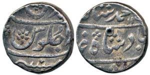 Muhammad Shah (AH 1131-1161, 1719-1748 AD), Silver Rupee, 11.48g, Mumbai Mint, AH116x. Abo