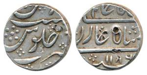 Shah Alam II (AH 1173-1221, 1759-1806 AD), Silver Rupee, 11.28g, Qamarnagar Mint (mint nam