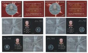 2009 Uncirculated and Proof Set, 200th Birth Anniversary of Louis Braille, Rupees 2 (singl