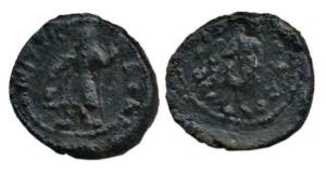 Kushana, Kanishka I (c. 127-152 AD), Copper Drachm, 4.41g, king standing facing, head left