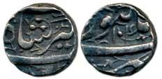 Jahangir, Silver 1/8 Rupee, 1.15g, Burhanpur Mint, AH 1014. About Extremely Fine, Very Rar