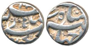 Jahangir, Silver ½ Rupee, Qandhar Mint, AH 103x. Very Fine, Rare.