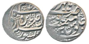 Hathras Mint, Silver Rupee, 11.08g, Late 18th century Fragmentation of North India, in the