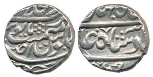 Sadashiv Rao Bhau, Silver Rupee, Shahjahanabad Mint, in the name of Shahjahan III, RY Ahd.