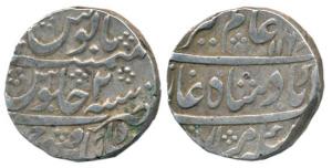 Issue of Bangash Nawabs of Farrukhabad, Shuja ud Daulah (1753–1775 AD), Silver Rupee, Shah