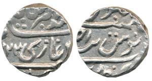 Baldat Merta, Silver Rupee, in the name of Muhammad Akbar II, AH 1221/Ahd. Very Fine+, Ver