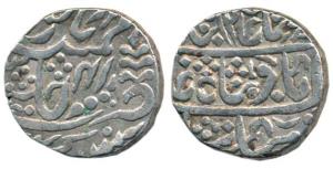 Manak Pal (1772-1804 AD), Silver Rupee, in the name of Shah Alam II, RY 41. Very Fine+, Sc