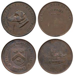 Copper Medal (2), Bombay Presidency Kennel Club, Championship Dog Show; 2nd Prize 1946; El