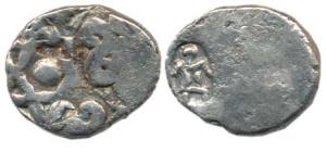 Punch Marked, Kosala Janapada (5th Century BC), Silver Vimshatika, prominent star symbol s