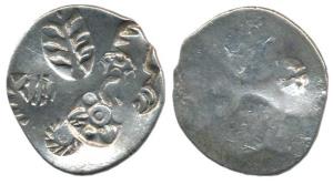 Punch Marked, Magadha Janapada, Silver Karshapana, Series I, five-symbols on obv. includin