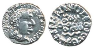 Vashishtiputra Siri Satakarni (AD 118-147), Silver Drachma, obv. bust with Sanskrit legend