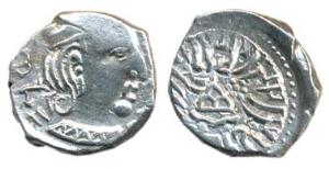 Western Kshatrapas, Kardamaka family, Svami Rudrasena III son of Svami Rudradaman II, Silv