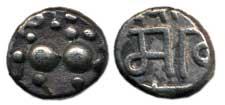 Bhillama V (c. 1185-1193 AD), Silver Dramma, a stylized lion on obv., well-centred complet
