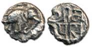 Gujarat, Jayasimha Siddharaja (c. AD 1094-1144), Silver Masha, elephant to right on obv.; 