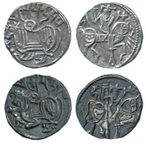 Hindu Shahis of Kabul and Ohinda, Samantadeva (c. AD 850-1000), Silver Drachma (2), obv. r