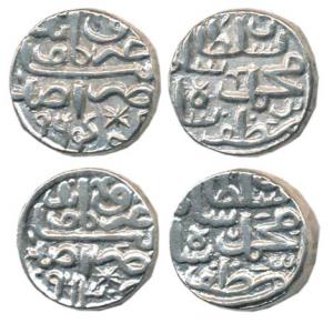 Muhammad bin Muzaffar, Silver Tanka (2), Ummidia urf Mandu Mint, AH 963 and 964. Extremely