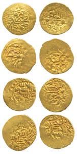 Safavid, Muhammad Khudabanda, Ismail and other rulers, Gold ¼ Mithqal (4) date unclear, (A