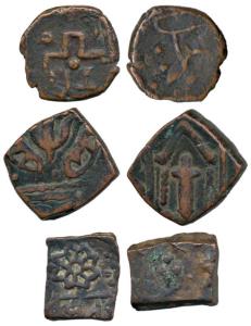 Jabhua, Makrai and Lunavada State, Copper Paisa (3). Very Fine. (3)