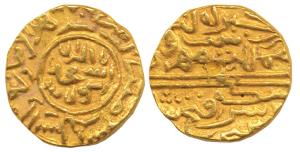 Fath Shah (AH 892-923; 1472-1517 AD), Gold Tanka, Kashmir Mint, with legend Kibr e-mamlaka
