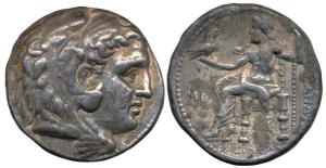 Kingdom of Macedonia, Alexander III (336-323 BC), Silver Tetradrachm 17.1 g, head of young