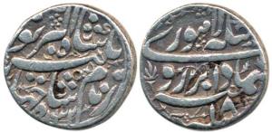Jahangir, Silver Rupee, 11.22g, Lahore Mint, Badabar couplet, AH 1032/18 (KM 149.6). Very 