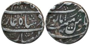 Ajmer dar ul Khair Mint, Silver Rupee, 10.81g, in the name of Shah Alam II, three dots in 