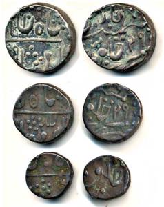 Sawant Singh, Silver Rupee, ½ and 1/4, (3), AH 1199/29. Very Fine, Scarce. (3)