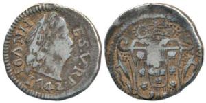 Goa, John V, Silver Pardao (300 Reis), 5.86g, bust of John V to right with date 1742 on ob