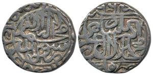 Akbar (AH 963-1014, 1556-1605 AD), Silver Rupee, 11.29g, Qila Alwar Mint, AH 964. Very Fin