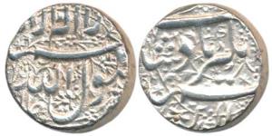 Jahangir, Silver Rupee, 11.4g, Jalnapur Mint, Kalima in floral background (KM 168.4). Extr