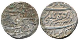 Ja'far Alim Khan (1880-1915 AD), Silver Rupee, Khambayat Mint, AH 1313/17 (KM 10). Very Fi